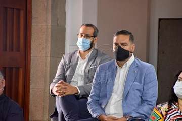 La presentación del Plan de Reactivación Económica y Social de Telde tuvo lugar este lunes en la ermita de San Pedro Mártir (Foto Francisco Javier Santana)